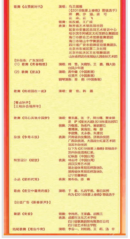 今年央视春晚节目单(今年央视春晚节目单在哪看) 今年央视春晚节目单(今年央视春晚节目单在哪看)